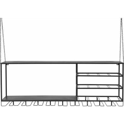 KILROY INDBO Väggstångshylla - svart järn