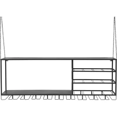 KILROY INDBO Väggstångshylla - svart järn