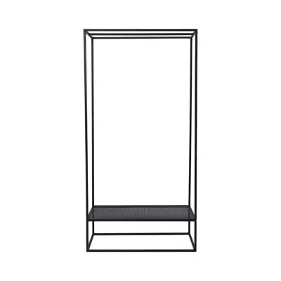 KRISTINA DAM STUDIO  Grid garderobsställ, med hylla - svart stål