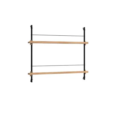 Moebe - Magazine Shelving 65 Hylla Oak/Black