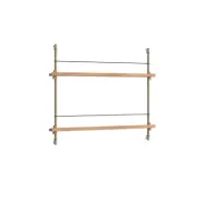 Moebe - Magazine Shelving 65 Hylla Oak/Warm Grey