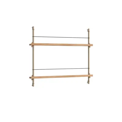 Moebe - Magazine Shelving65 Hylla Oak/Warm Grey