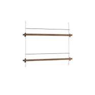 Moebe - Magazine Shelving 65 Hylla Smoked Oak White