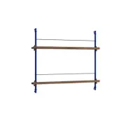 Moebe - Magazine Shelving 65 Hylla Smoked Oak/Deep Blue