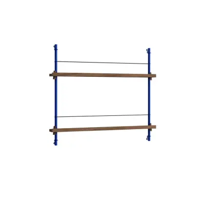 Moebe - Magazine Shelving 65 Hylla Smoked Oak/Deep Blue