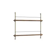 Moebe - Magazine Shelving 65 Hylla Smoked Oak/Warm Grey