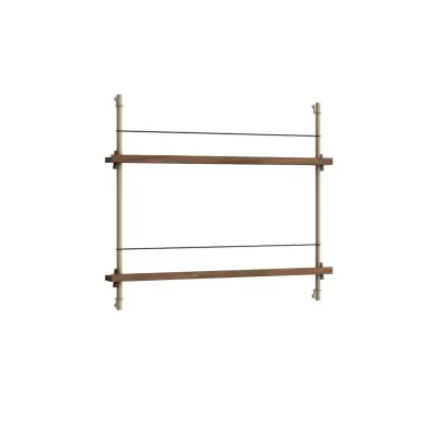 Moebe - Magazine Shelving 65 Hylla Smoked Oak/Warm Grey