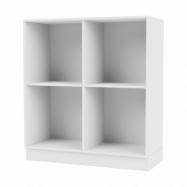 Montana SHOW hylla 69,6x69,6 cm, sockel 7 cm 38-Snow