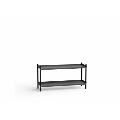 NINE - Bolt Shelving 1000 2 Shelves Black Anthracite NINE