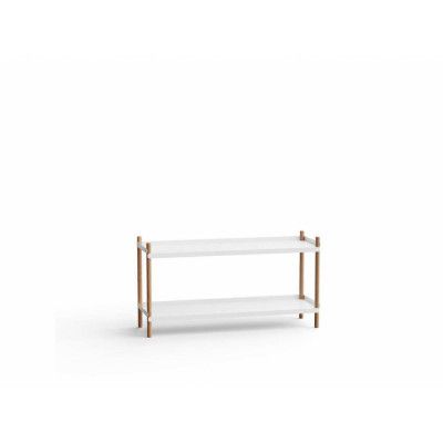 NINE - Bolt Shelving 1000 2 Shelves White NINE