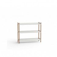 NINE - Bolt Shelving 1000 3 Shelves Grey NINE