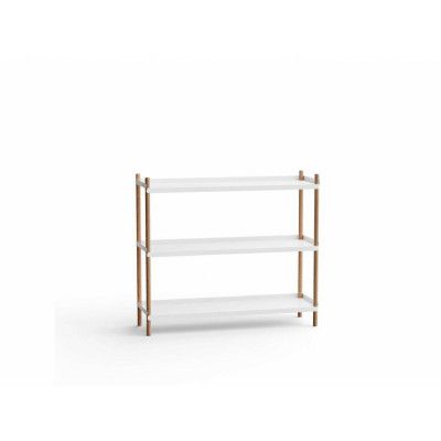 NINE - Bolt Shelving 1000 3 Shelves White NINE