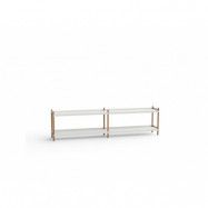 NINE - Bolt Shelving 2000 2 Shelves Grey NINE