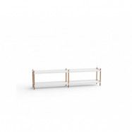 NINE - Bolt Shelving 2000 2 Shelves White NINE