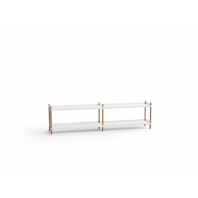 NINE - Bolt Shelving 2000 2 Shelves White NINE