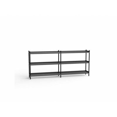 NINE - Bolt Shelving 2000 3 Shelves Black Anthracite NINE