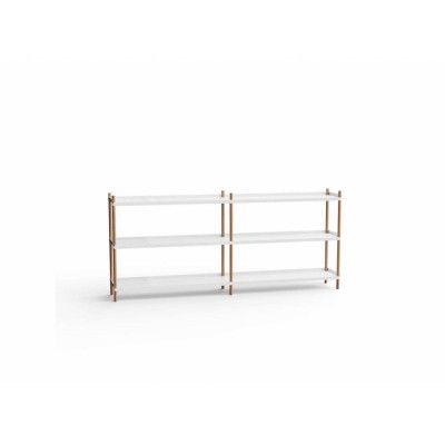 NINE - Bolt Shelving 2000 3 Shelves White NINE