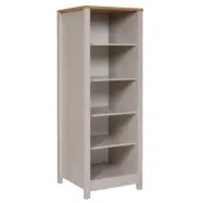 NORDIC LIVING KOLLEKTION Sardegna köksskåp, med 4 hyllor - naturlig Artisan Oak-finish och kashmirmelamin