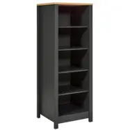 NORDIC LIVING KOLLEKTION Veneto köksskåp, med 4 hyllplan - naturlig Artisan Oak-finish och antracitgrå melamin