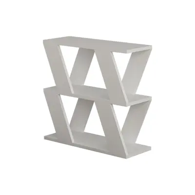 NORDVÄRK Lazena sidobord, w. hylla - vit melamin (60x22)