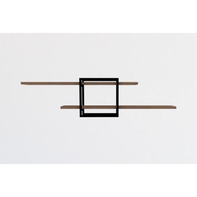 NORDVÄRK Mone vägghylla - naturlig melamin och metall