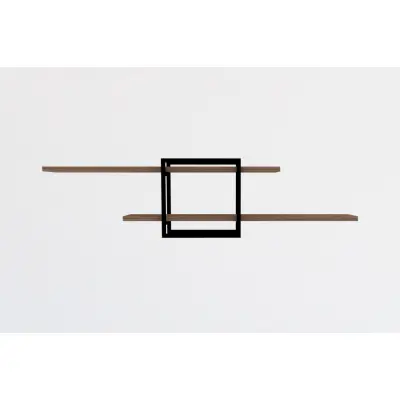 NORDVÄRK Mone vägghylla - naturlig melamin och metall