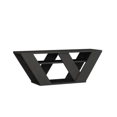 NORDVÄRK Pipralla TV-bord, w. 1 hylla - antracitgrå melamin (110x30)