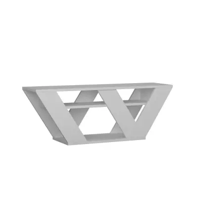 NORDVÄRK Pipralla TV-bord, w. 1 hylla - vit melamin (110x30)