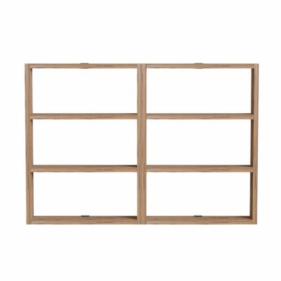 NORDVÄRK PR1 vägghylla, med 6 rum - Atlantic Pine melamin