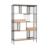 NORDVÄRK Tokyo bokhylla, brunSvart