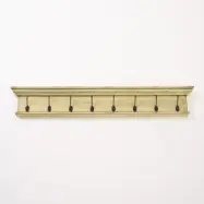 NOVASOLO Halifax kl&auml;dh&auml;ngare, w. 8 krokar - gulbrun mahogny och MDF