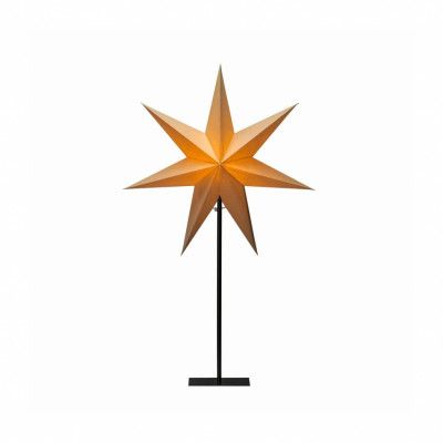 Pappersstjärna på fot, beige 80cm