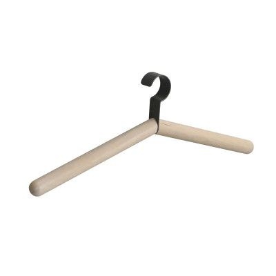 ROWICO Milford klädhängare - vitpigmenterad ek och svart metall