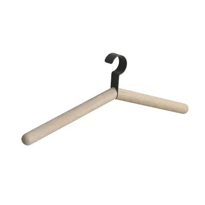 ROWICO Milford klädhängare - vitpigmenterad ek och svart metall