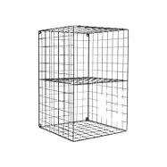 Sidobord Koster 2 hyllor Svart