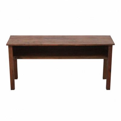 SJÄLSÖ NORDIC rektangulär tv-bänk med hylla - brunt återvunnet trä