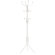 SONGMICS klädhängare, hatthylla, 182 cm hög hall trä, RCR19W , gräddvit/elfenben