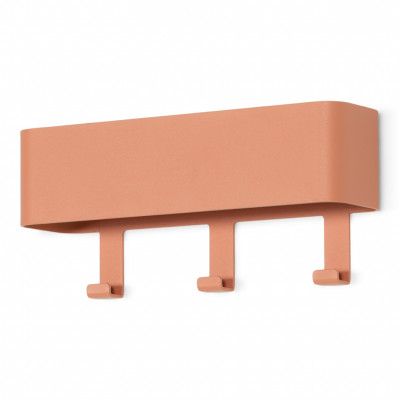 SPINDER DESIGN Dax Play 3 klädhängare, w. 3 krokar och hylla - lera terra stål