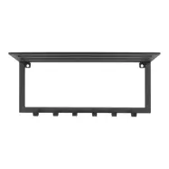 SPINDER DESIGN Ivar hatthylla, med 1 hylla och 6 krokar - svart pulverlackerat stål (70x29)
