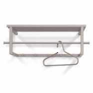 SPINDER DESIGN Marco Color Edition hatthylla, w. 5 krokar och 1 hängstång - silkeslent taupe stål