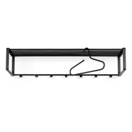 SPINDER DESIGN Rex 2 XL hatthylla, w. 7 krokar - svart stål (B:100)