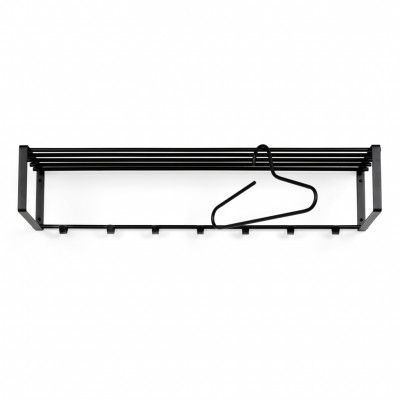 SPINDER DESIGN Rex 2 XL hatthylla, w. 7 krokar - svart stål (B:100)