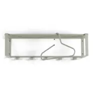 SPINDER DESIGN Rex hatthylla, med 1 hylla och 5 krokar - dammgrönt stål (70x19)