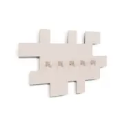 SPINDER DESIGN Tetromini klädhängare, med 5 krokar - silkeslent taupe stål