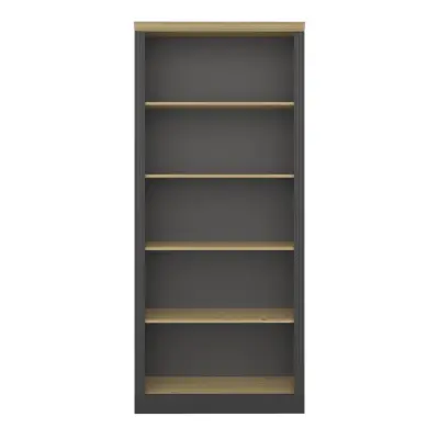 STEENS Nola bokhylla, rektangulär - mörkt kaffe/naturfuru/MDF