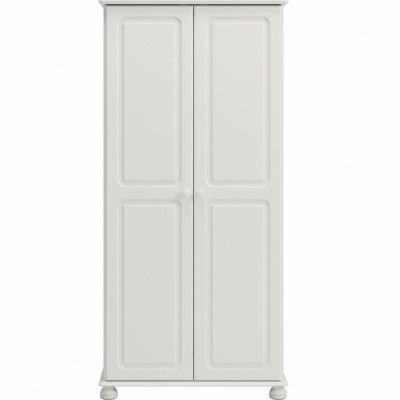 STEENS Richmond garderob, m. 2 dörrar, 1 hylla och 1 hängstång - vit furu och MDF