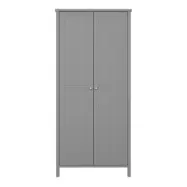 STEENS Troms&ouml; garderob, m. 2 d&ouml;rrar, 1 hylla och 1 h&auml;ngst&aring;ng - dammig gr&aring; MDF