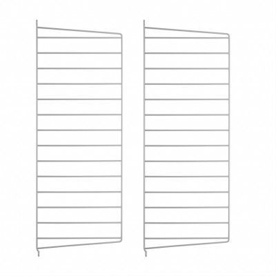 Väggavel 75x30 2-p grå