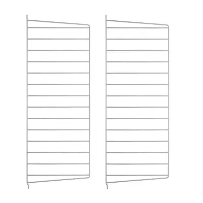 Väggavel 75x30 2-p grå