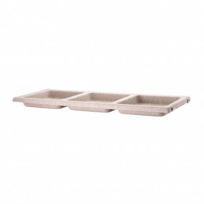 Skålplan filt 78x30 beige